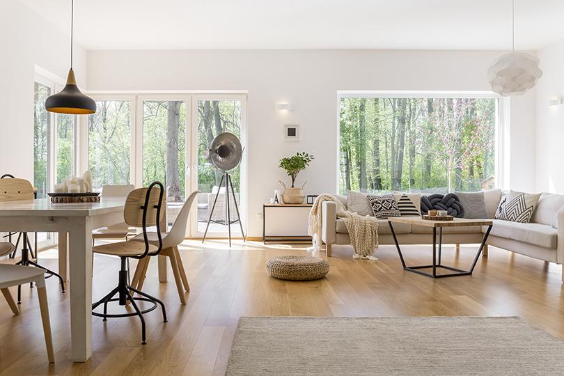 ljust vardagsrum fonster