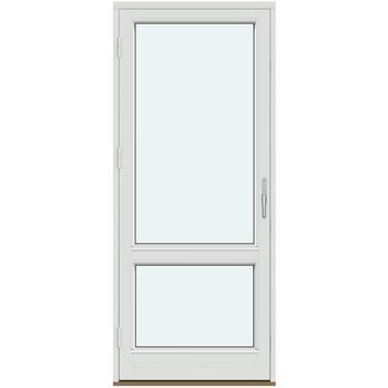 Altandörrar med aluminiumbeklädnad (Lager) (En ram, utåtgående)