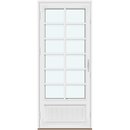 1 ram med vertikalt glas, 5 horisontala spröjsar och 1 vertikal spröjs, panel